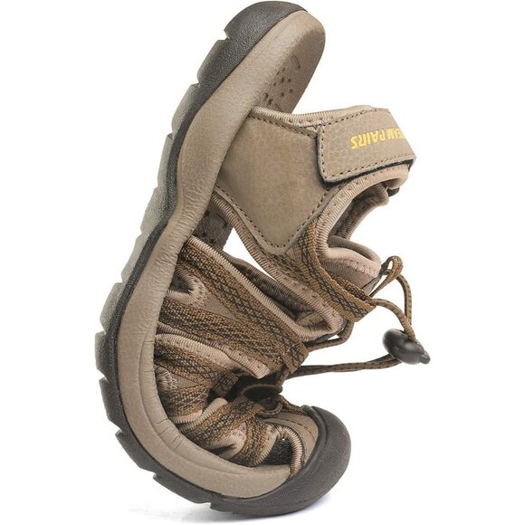 🆕Women’s Khaki/Yellow Polyurethane  Adventurous Summer Outdoor Sandals - Picture 3 of 7